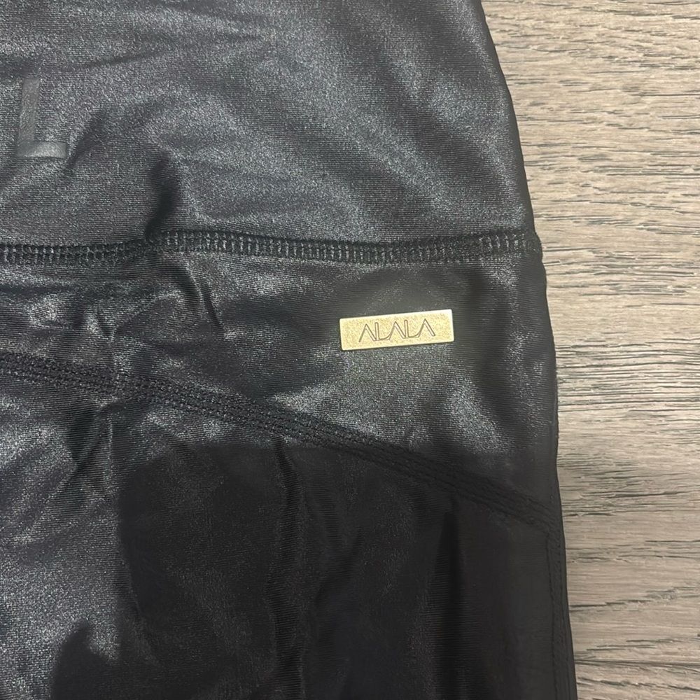Alala Black Track Pants with Mesh Panels and High-Rise Waistband size small - Picture 5 of 9